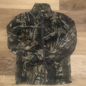 Youth Size M Columbia Camo Zip Fleece